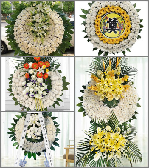 四川成都金堂县福兴镇卧龙村花圈速递